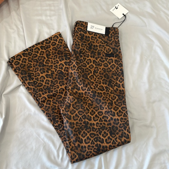 7 For All Mankind Leopard Pants - Picture 4 of 5